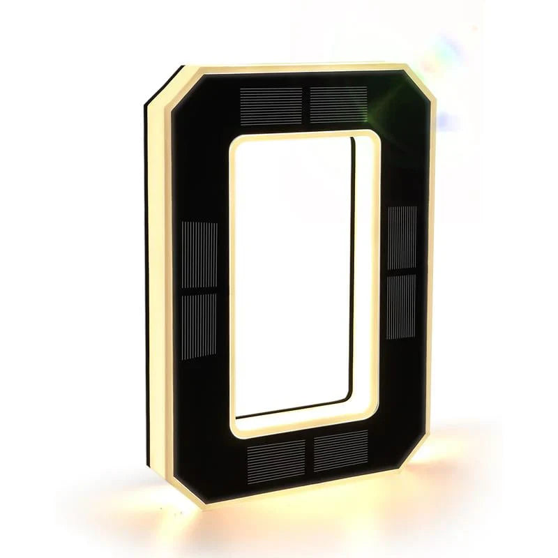 Solar-powered digital house number lamp
