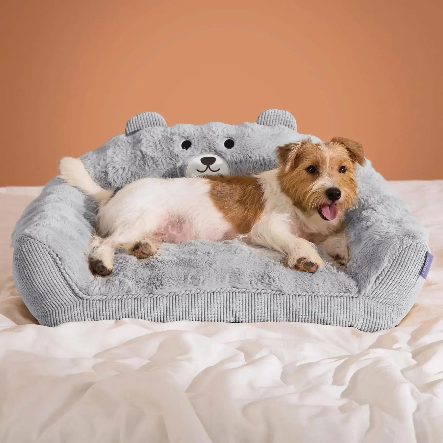 A furry pet bed designed by a primitive bear