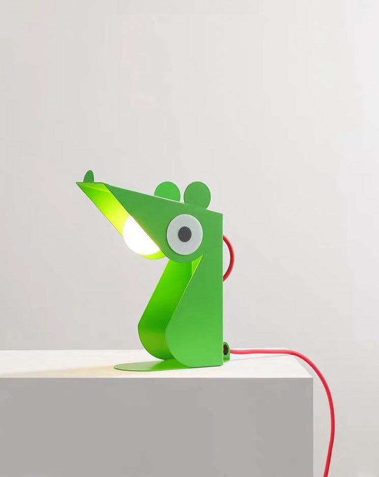 Whimsical Eclectic Memphis Mouse Table Lamp for Study - Full Spectrum Eye Protection Decorative Desk Lamp