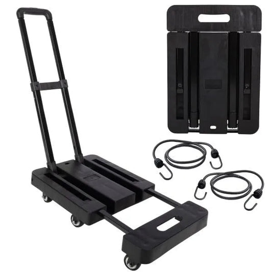 500-Pound Heavy-Duty Luggage Cart with Wheels, Foldable Hand Truck