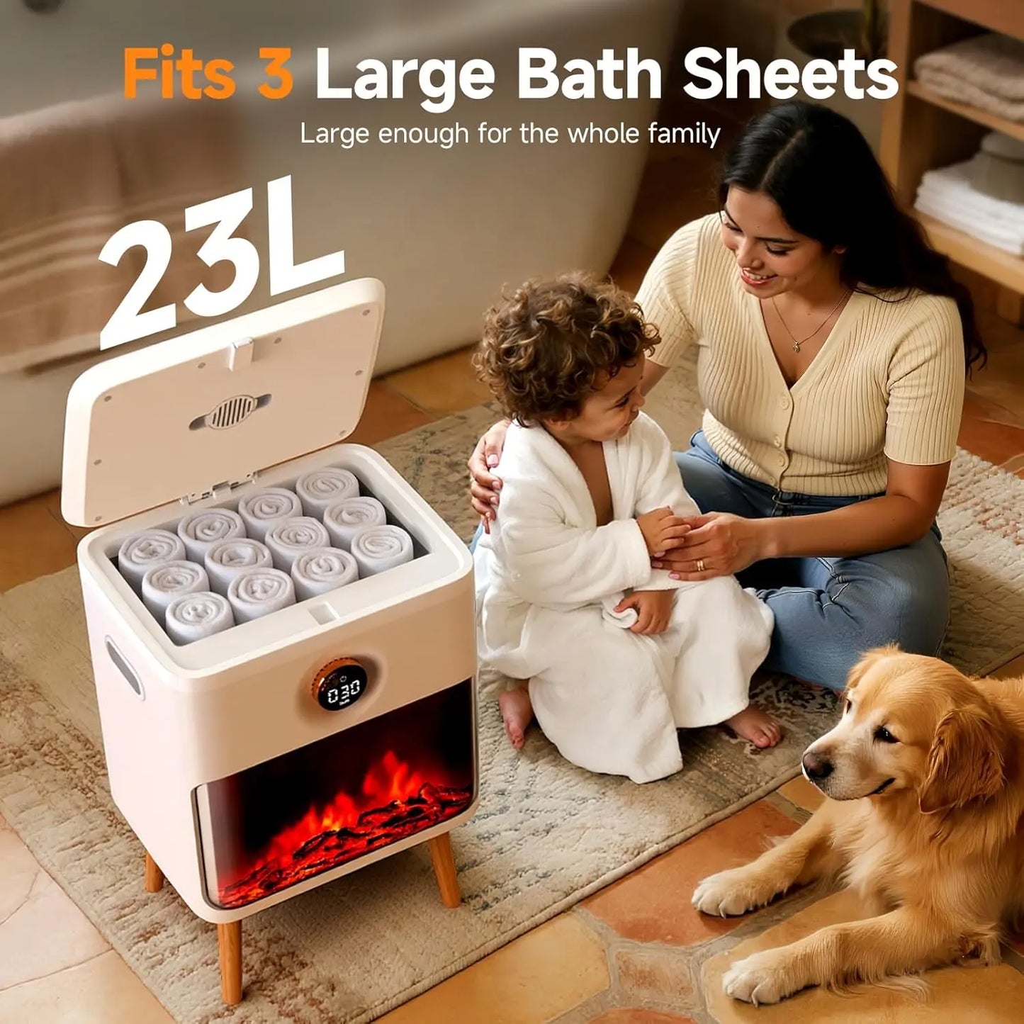 23L large-capacity luxury towel heater